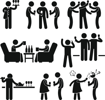 鸡尾酒会象形图