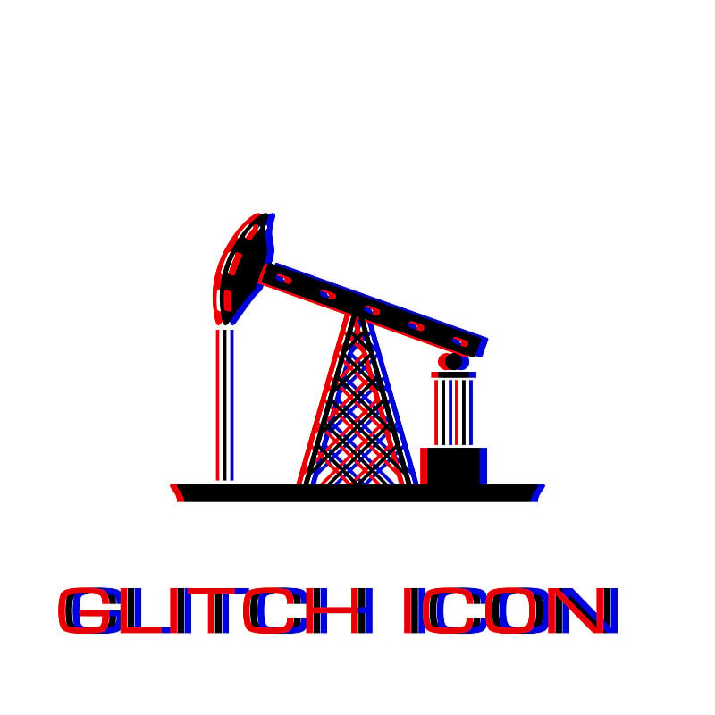 Oil Rig icon flat