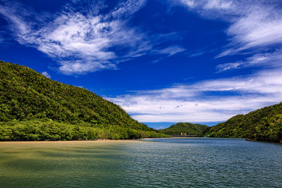 日本冲绳县Iriomote岛的夏日美景
