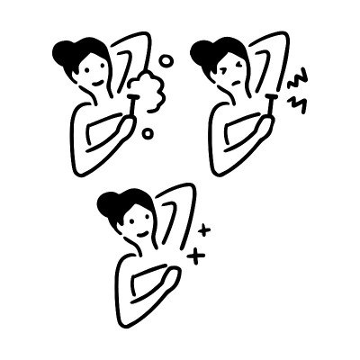 妇女的插图，在一旁照顾洗澡