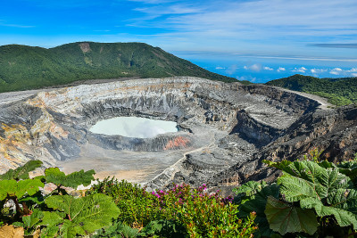 哥斯达黎加的Poas火山