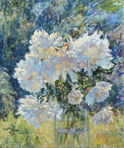 花，静物，油画，手工画