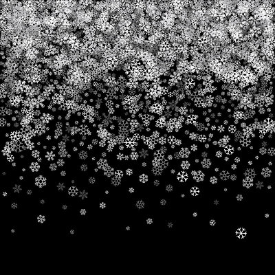 雪花飘落的抽象图案