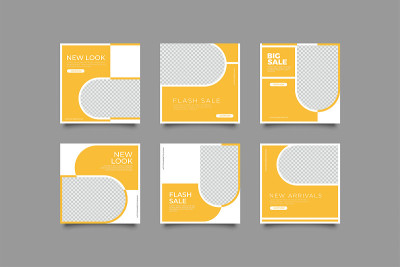 Social media post template