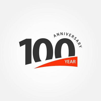 100周年矢量模板设计插图