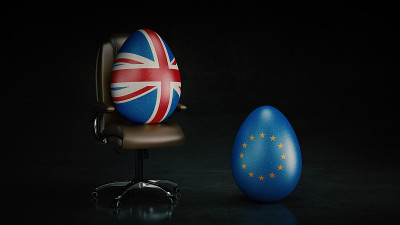 欧盟和英国。brexit概念。