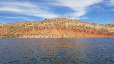 火焰山水库沙漠沉积地层