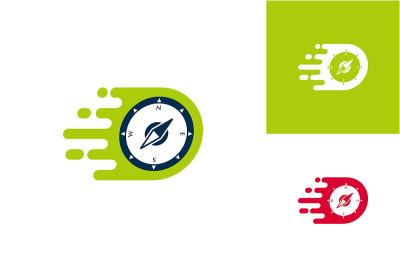 Fast Compass Logo Template Design Vector, Emblem, 