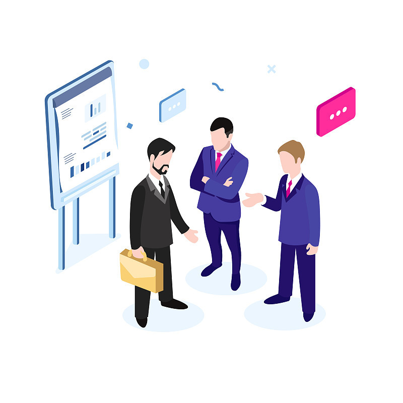 Business people doing discussion图片下载-稿定设计