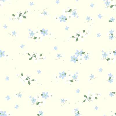 Seamless floral pattern with small cute flowers on