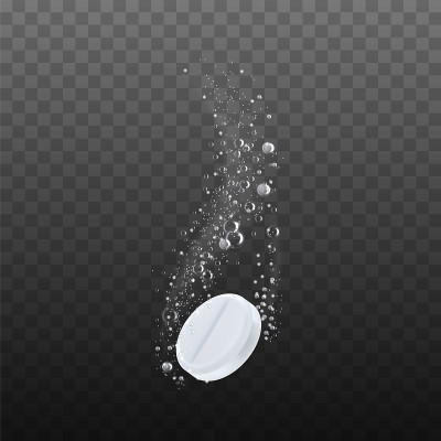 水载体溶泡性片剂