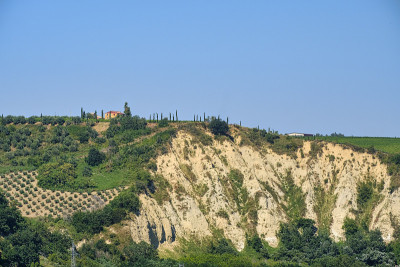夏天，Teramo (Abruzzi)附近的景观