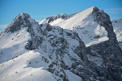 冬天的山峰