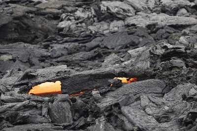 火山喷发和熔岩场