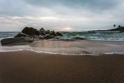 加纳的热带海滩