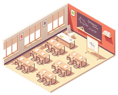 矢量等距学校数学课堂