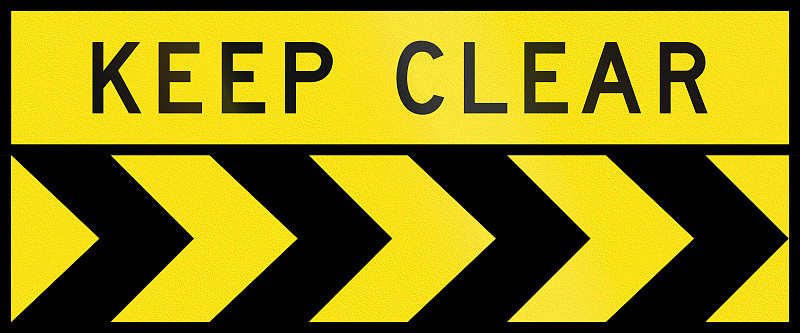 Chevron Alignment To The Right - Keep Clear In Aus