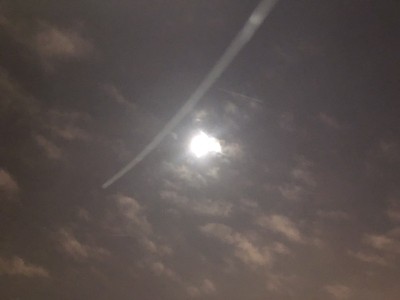月亮,夜晚,天空,黑色,白色