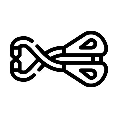 狗指甲剪线图标矢量插图