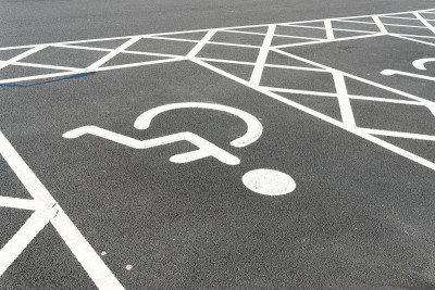 残疾人标志户外停车