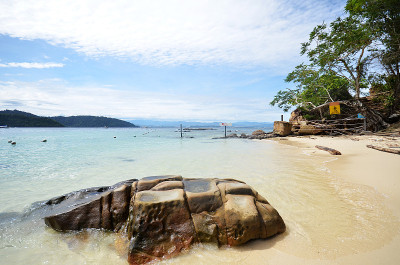 沙巴州沙皮岛美丽的海景