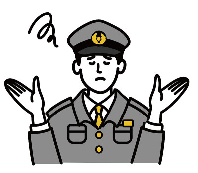 年轻男子警察流行困惑