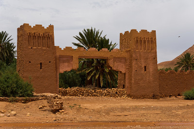 Aït Benhaddou的粘土建筑