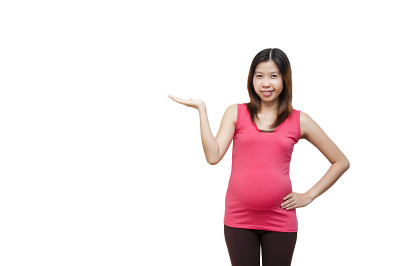孕妇微笑