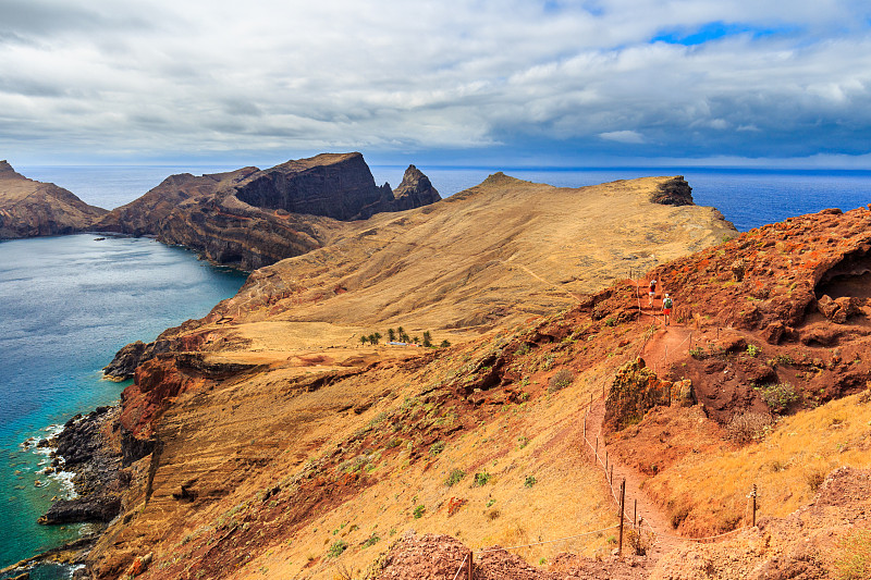 葡萄牙马德拉的Ponta do Sao Lourenco五彩缤纷的风景