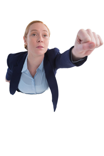 女商人假装自己是女超人