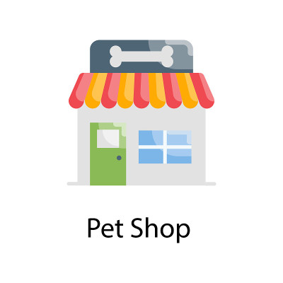 宠物店矢量平面图标设计插图。兽医符号在白色背景EPS 10文件