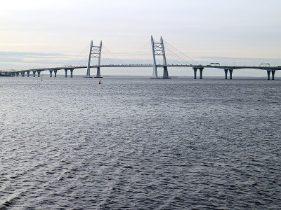 海景，斜拉桥