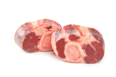 白底上的鲜肉