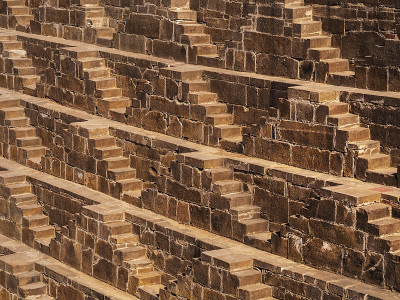 印度拉贾斯坦邦Abhaneri著名的Chand Baori Stepwell