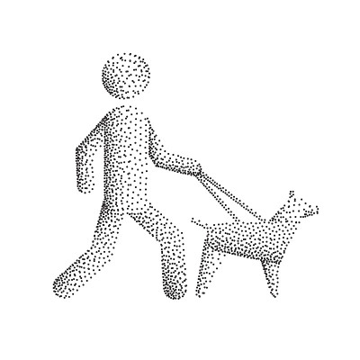 盲人和导盲犬