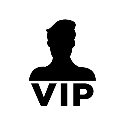 VIP图标，标志孤立在一个白色的背景