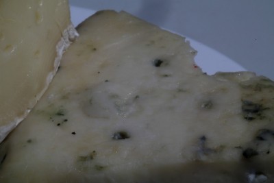 布里干酪和戈尔根佐拉干酪切片