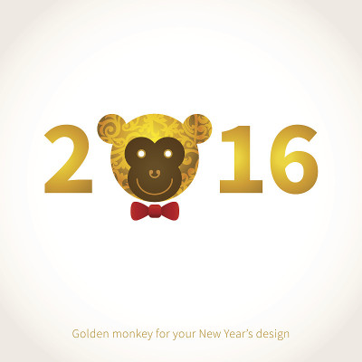 2016猴年插画。