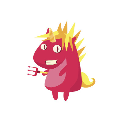 红色恶魔独角兽