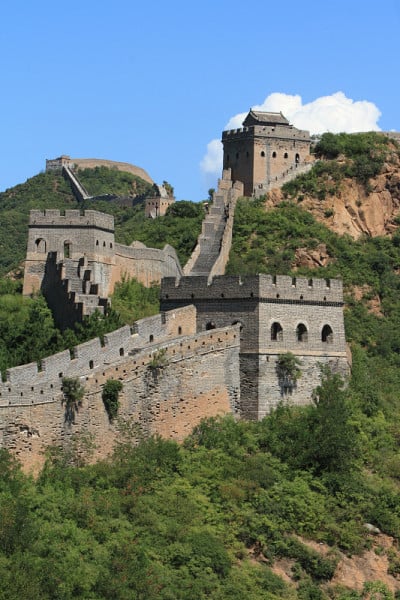 尺寸?中国长城，金汉宫一带