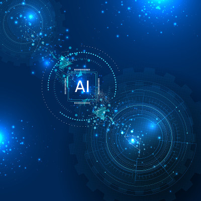 AI -人工智能。机器人的概念。