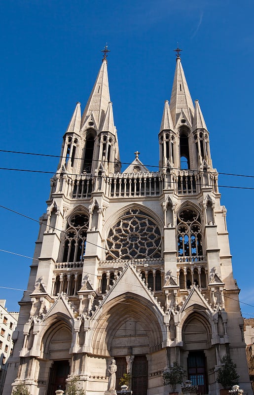 Saint-Vincent-de-Paul教堂(1886)。法国马赛