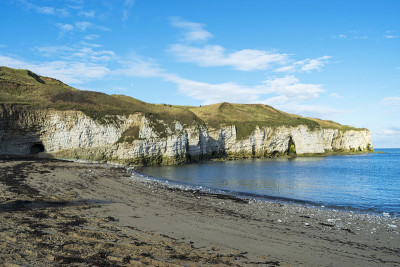 北登陆海滩，Flamborough，东约克郡，英格兰