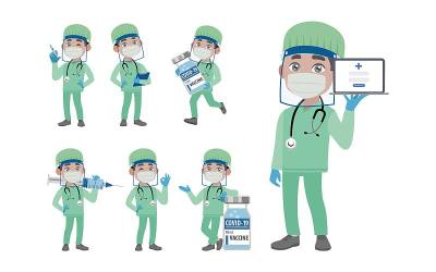 医生身着防护服抗击冠状病毒