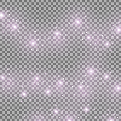 灯光辉光效果，星爆，紫色