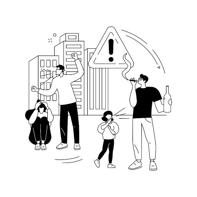 社会行为抽象概念矢量插图。