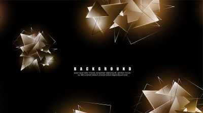 abstract background with glowing triangles that ov
