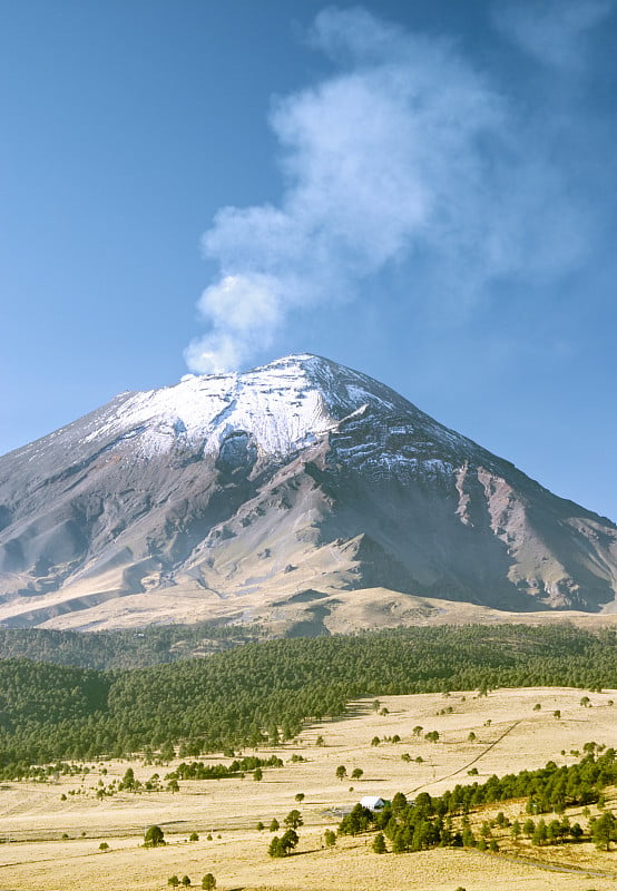 活跃的波卡特佩特火山