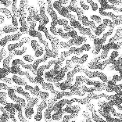 矢量抽象点画奇怪的无缝模式