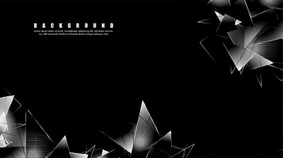 abstract background with glowing triangles that ov